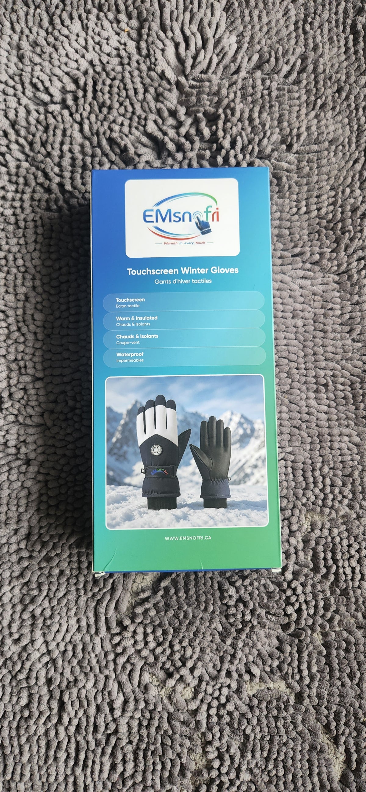 EMsnofri – Gants d’hiver tactiles, chauds, déperlants et antidérapants